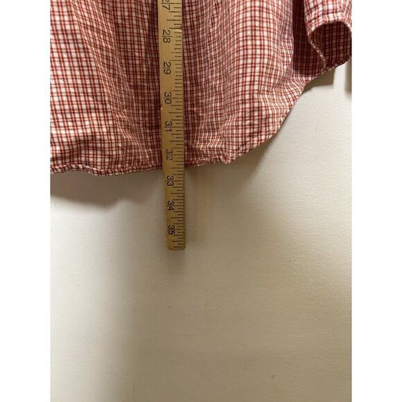Abercrombie & Fitch Shirt Mens Red Plaid Button Down Long Sleeve Size Medium - Picture 7 of 9